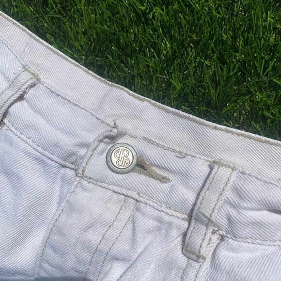 90s Vintage Bill Blass White Straight Leg Denim Mom Jeans 10 Womens 26 27 28 - Picture 6 of 6